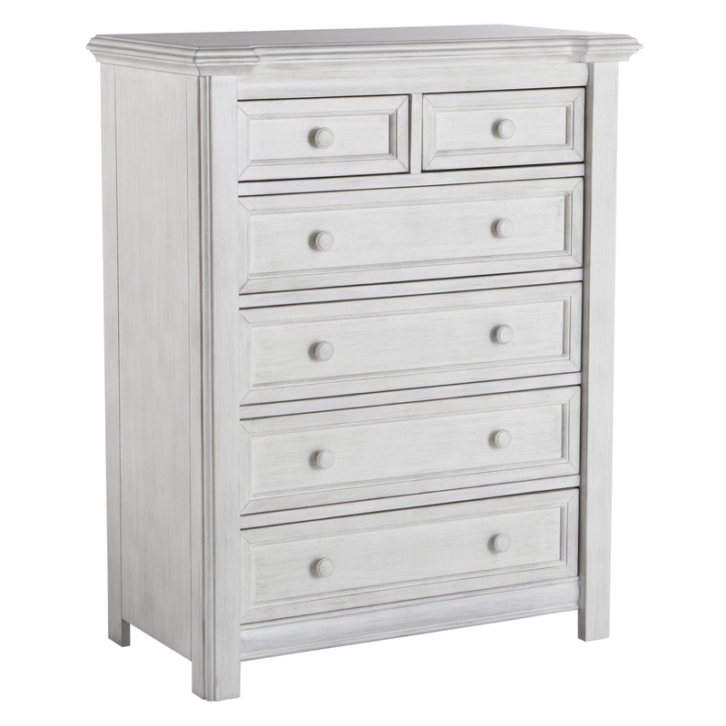Pali Cristallo 5-Drawer Dresser Vintage White