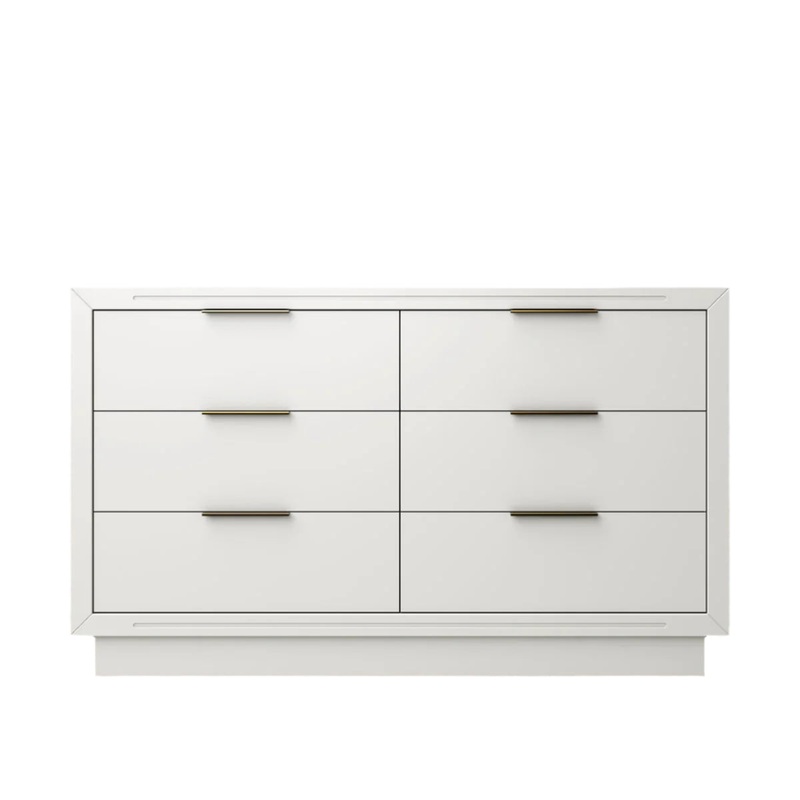 Romina Quadro Double Dresser Solid White