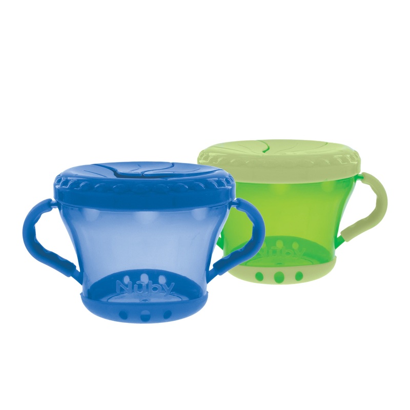 Snack Keeper Container (2 Pack) Blue & Green