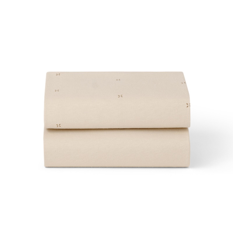 Snuz Bassinet 2 Pack Fitted Sheets – Cashmere Cross