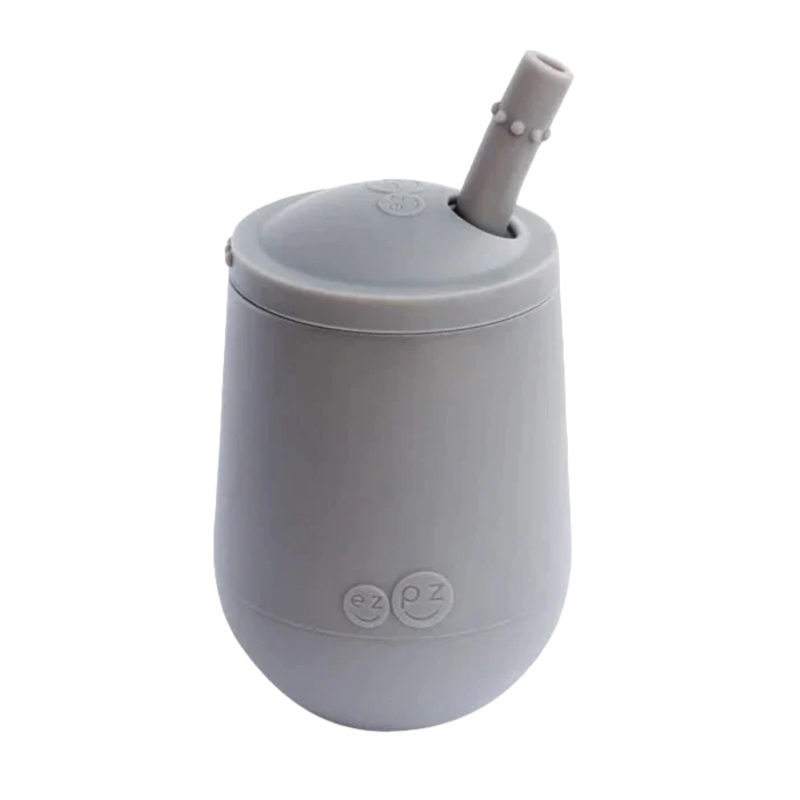 EZPZ Mini Cup + Straw Grey