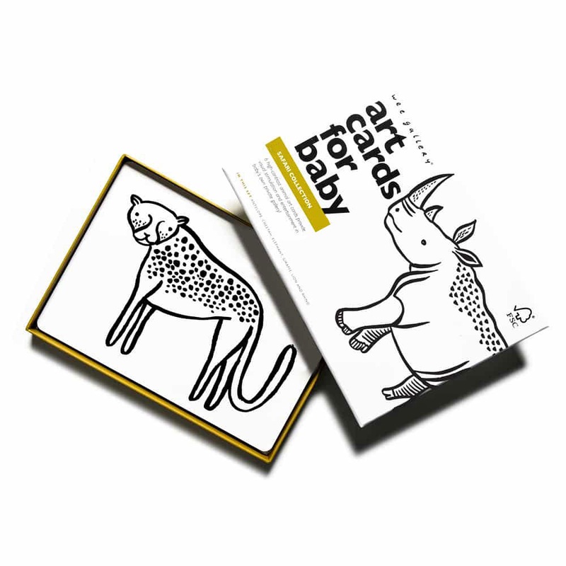 Wee Gallery Art Cards for Baby – Safari Collection