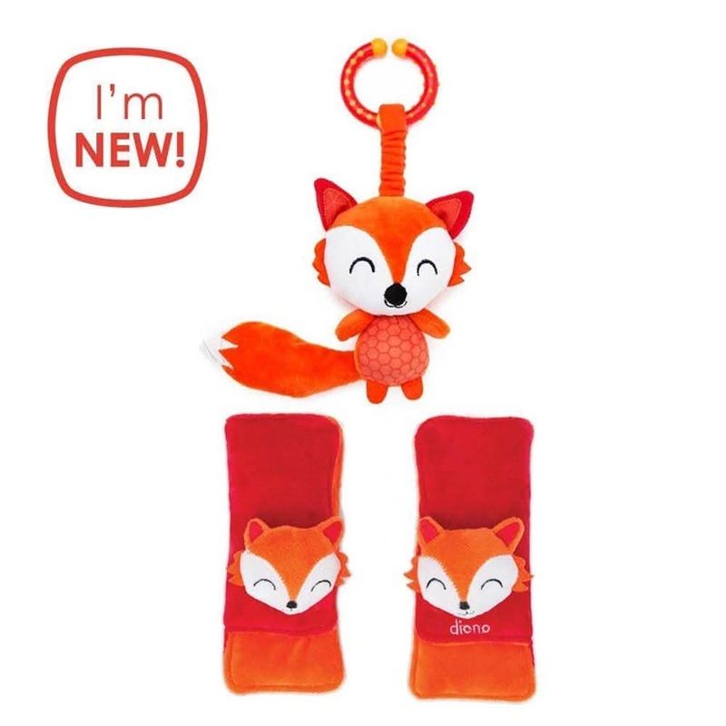 Diono Character Baby Harness Soft Wrap & Linkie Toy Orange Fox