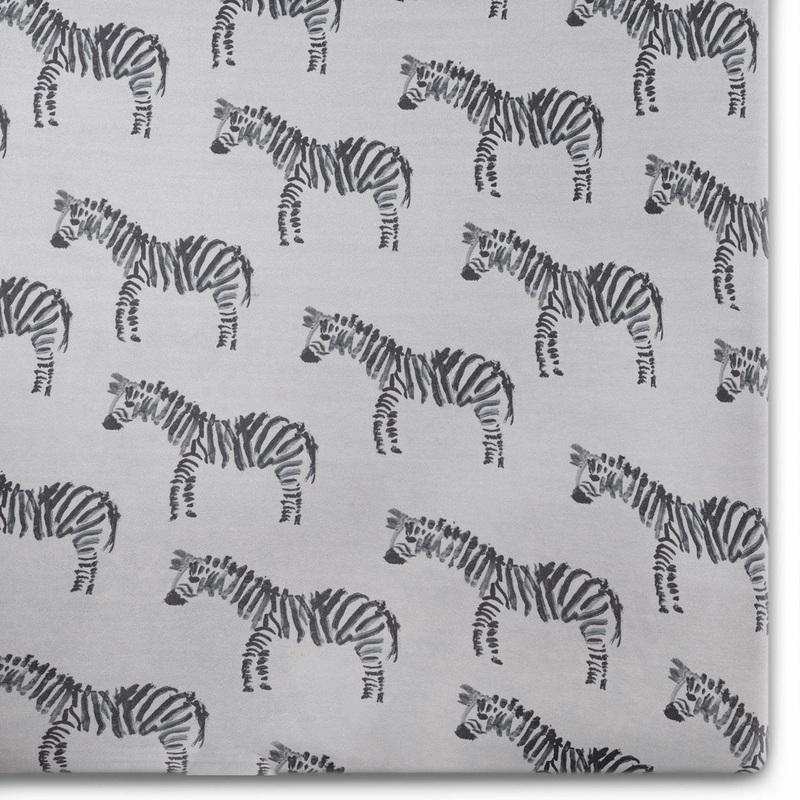 Oilo Zebra Crib Sheet