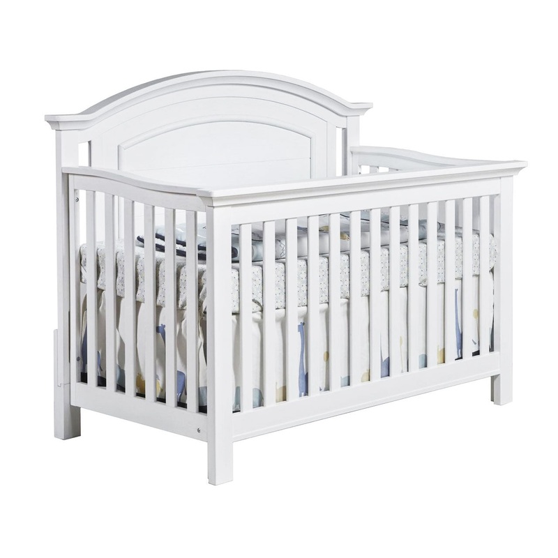 Pali Como Curved Top Forever Crib Vintage White
