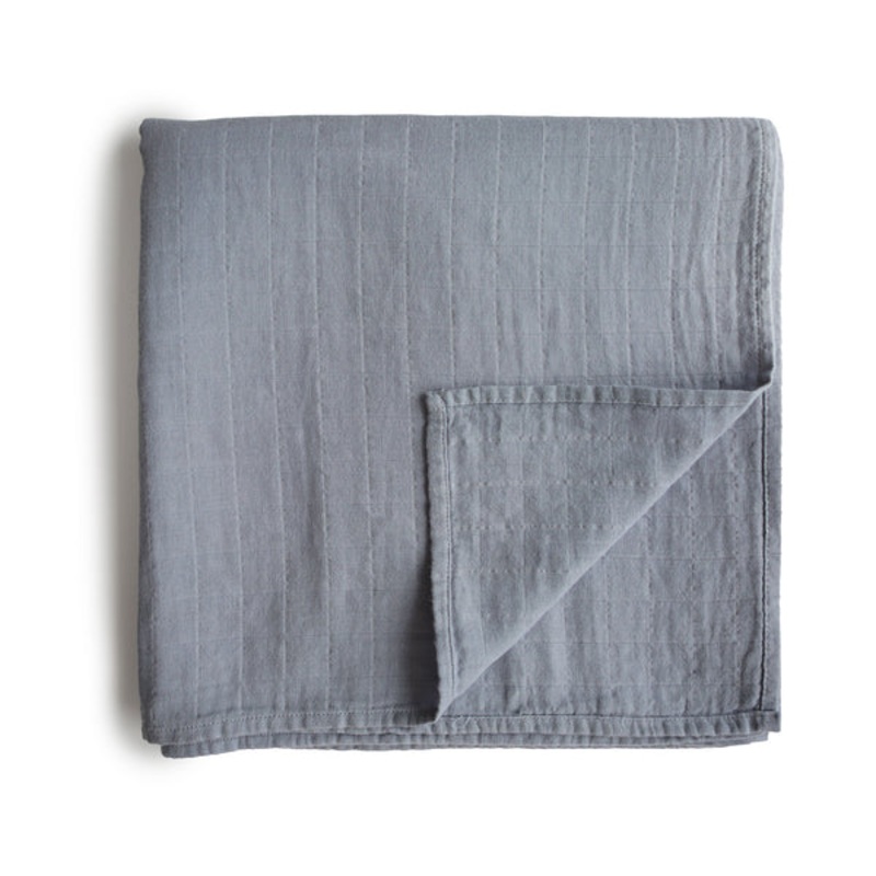 Mushie Muslin Organic Cotton Swaddle Blanket – Tradewinds Tradewinds