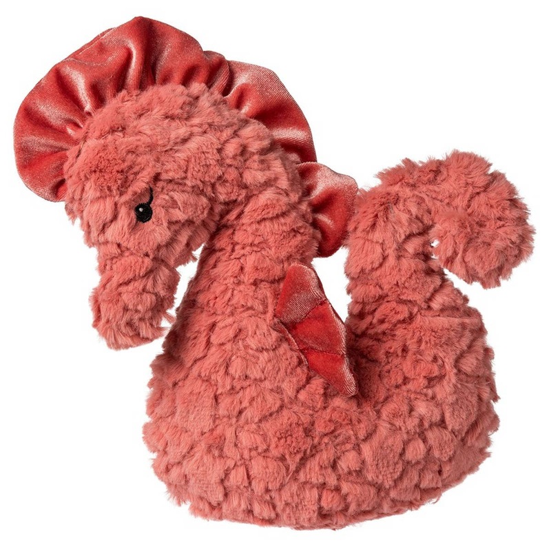 Putty Coral Seahorse – Soft Etched Fabric Plush Toy