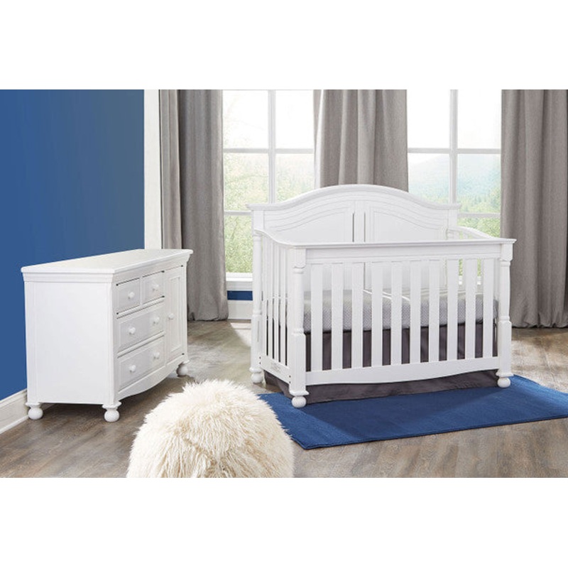 Westwood Monterey Collection 2 Piece Nursery Set Crib and Dressing Combo in White
