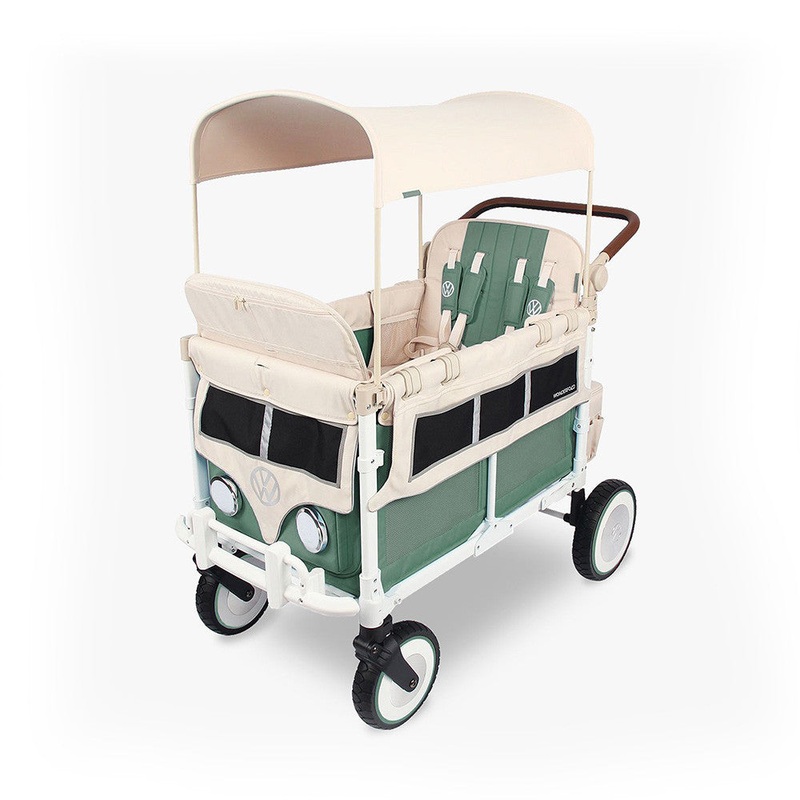 Wonderfold VW Edition Quad Stroller in Sage Green