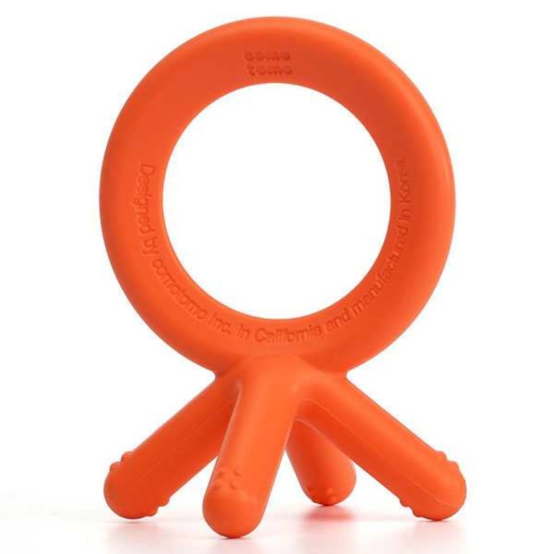Comotomo Silicone Baby Teether – Orange