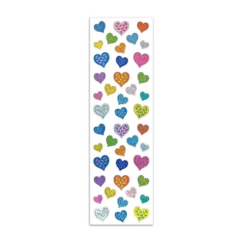 Mrs Grossmans Strip of Limited Edition Happy Hearts Stickers