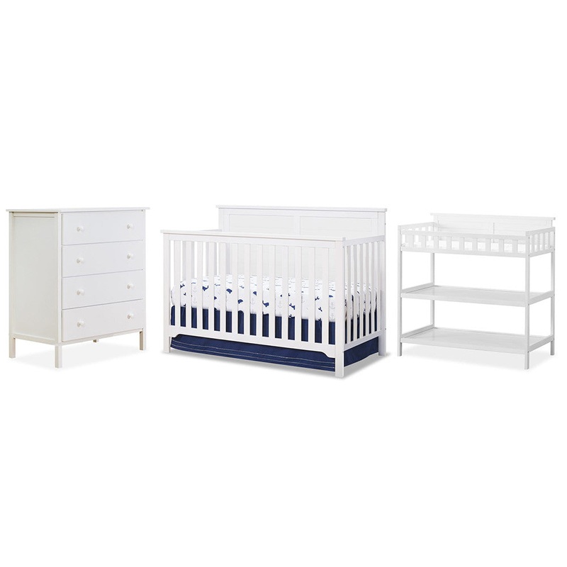 Sorelle Babies Bedroom Bundle in White