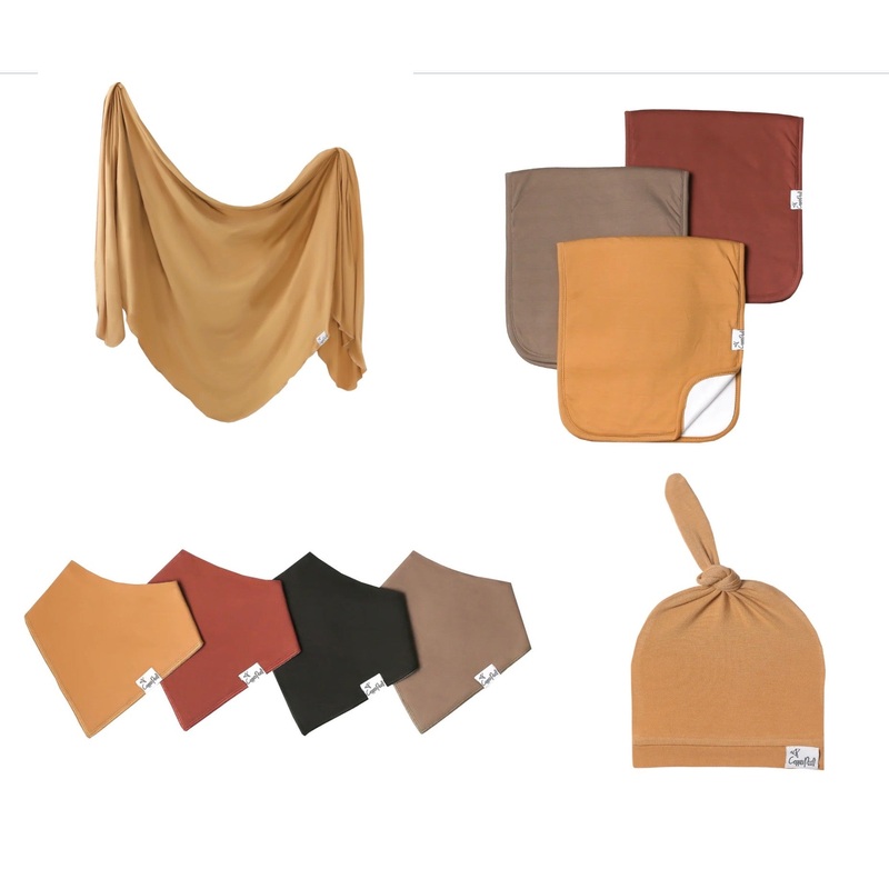 Copper Pearl – Dune Collection Baby Bandana Bibs