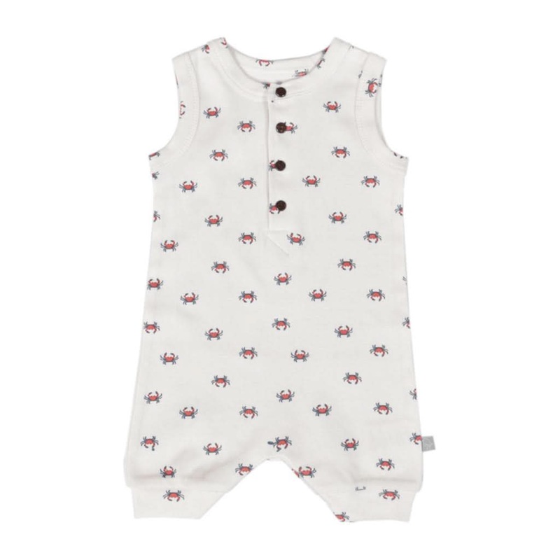 Finn & Emma Tank Romper – Crab 0 – 3M