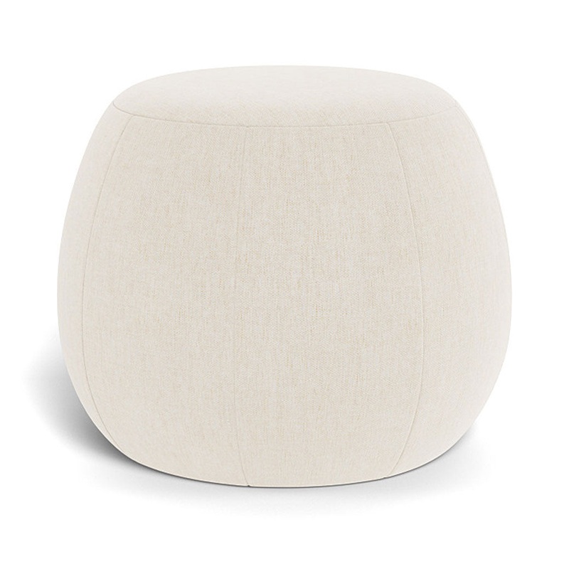 Gem Pouf Ottoman Performance Heathered Dune