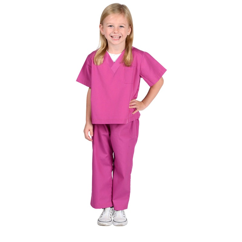 Junior Doctor Pink Scrubs Size 2/3