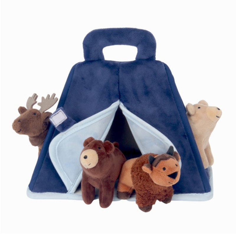 Lambs & Ivy Big Sky Plush Set – Tent w/ Animals