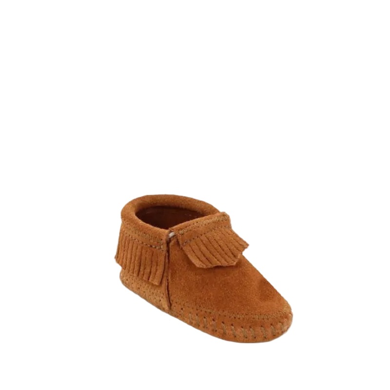 Minnetonka Suede Fringe Riley Bootie 1 (0-3 mos) Brown