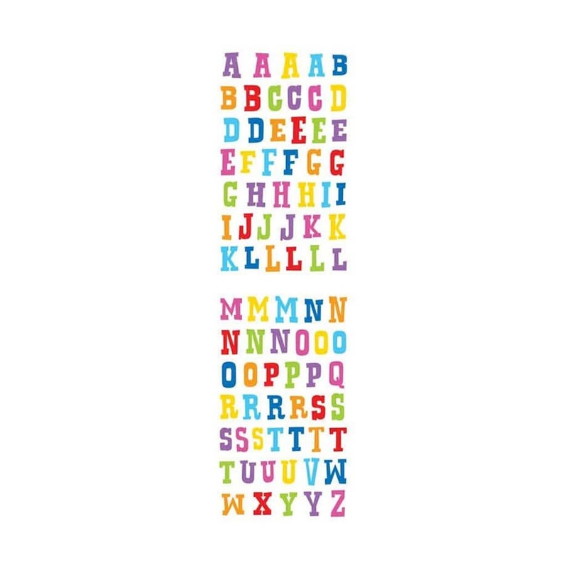 Mrs. Grossman’s Strip of Block Alphabet Stickers