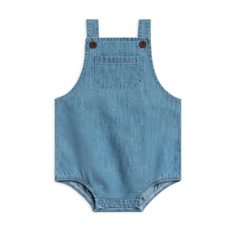 Organic Baby & Kids Noe Chambray Bubble Overall: 12-18M