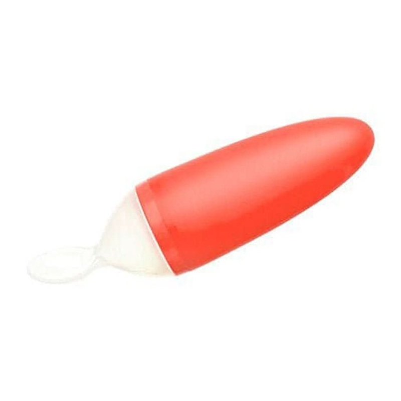 Boon Squirt Silicone Baby Food Dispensing Spoon Pink