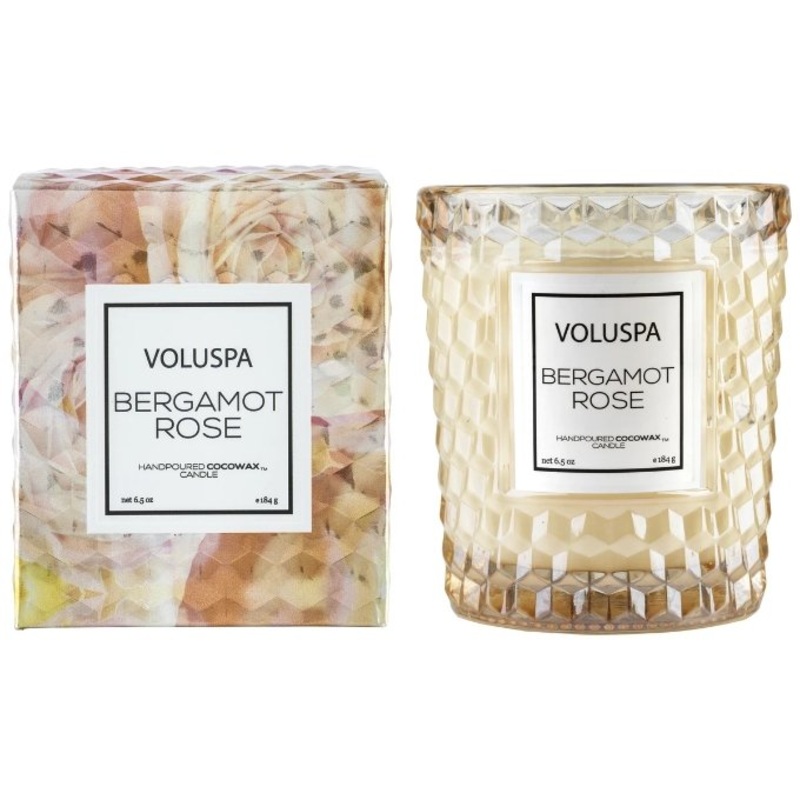 Classic Textured Glass Candle – Choose Fragrance –