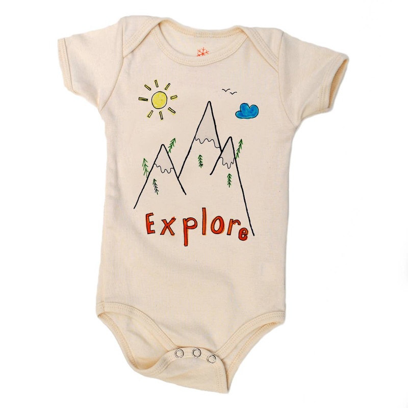 Explore Organic Baby Onesie 3-6M