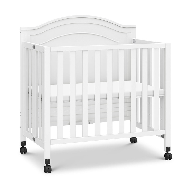 Charlie Folding Portable 3-in-1 Mini Crib White