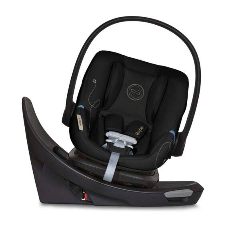 CYBEX Aton G Swivel SensorSafe Infant Car Seat Moon Black