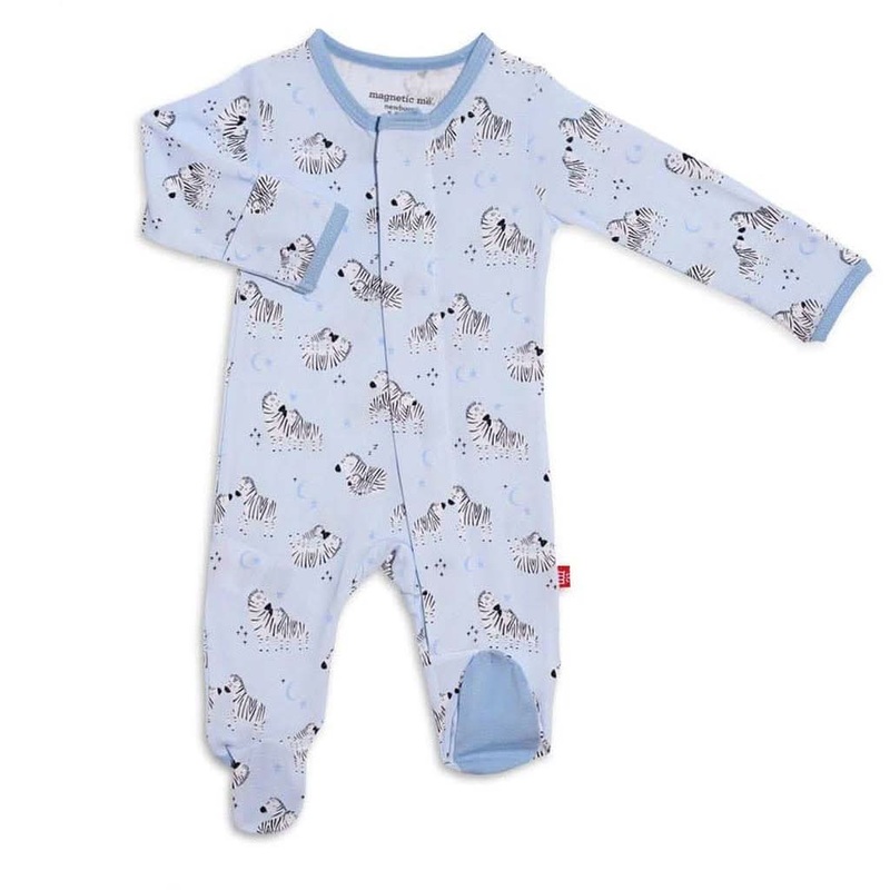 Magnetic Me Z Best Blue Modal Magnetic Footie Newborn