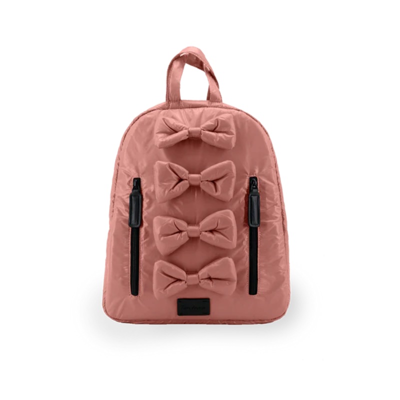 7AM Enfant Bows Backpack Rose Dawn Midi