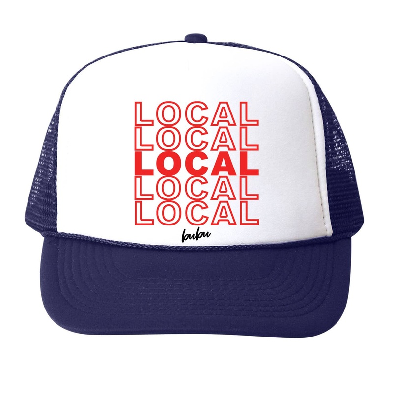 Local  Trucker Hat White/Navy Small  (Baby)