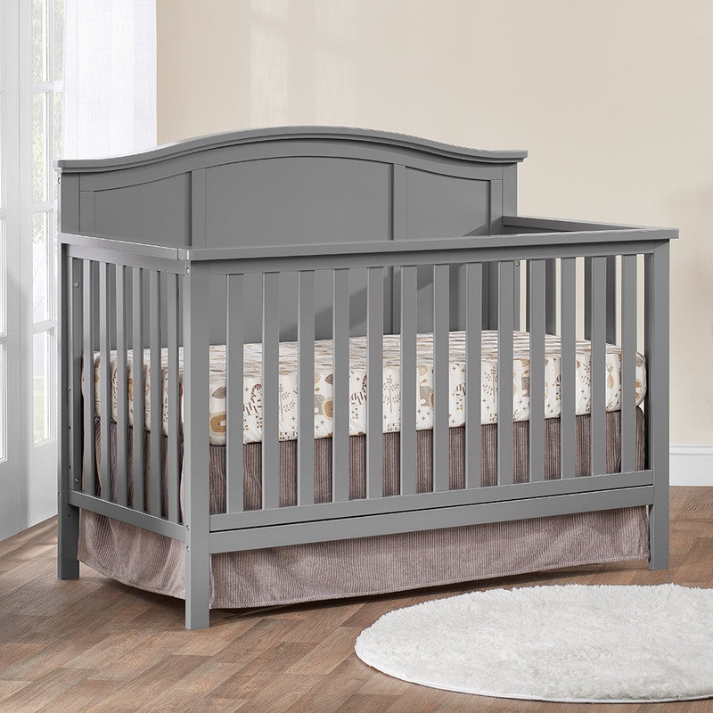 Oxford Emerson 4 In 1 Convertible Crib Dove Gray