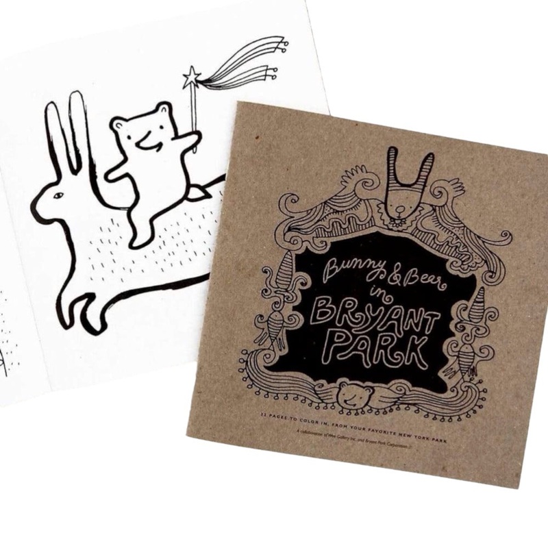 wee gallery Coloring Book – Bunny and Bear in Bryant Park