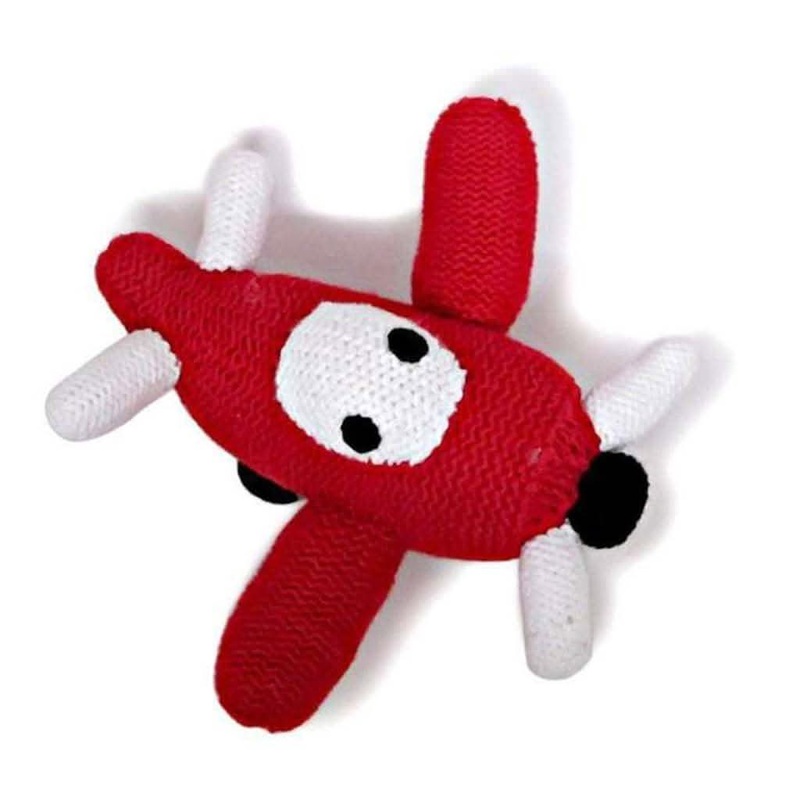 Estella Organic Airplane Rattle Baby Toy