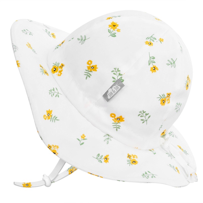 Yellow Flower | Cotton Floppy Hat L