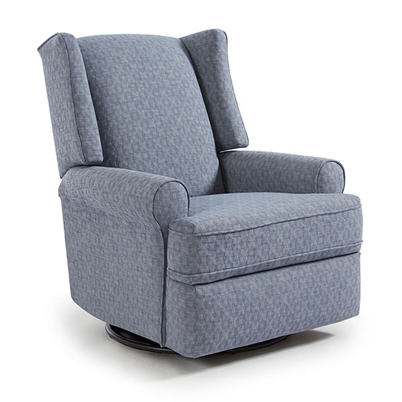 Best Logan Swivel Glider Recliner – In Stock Manual Powder (20612)