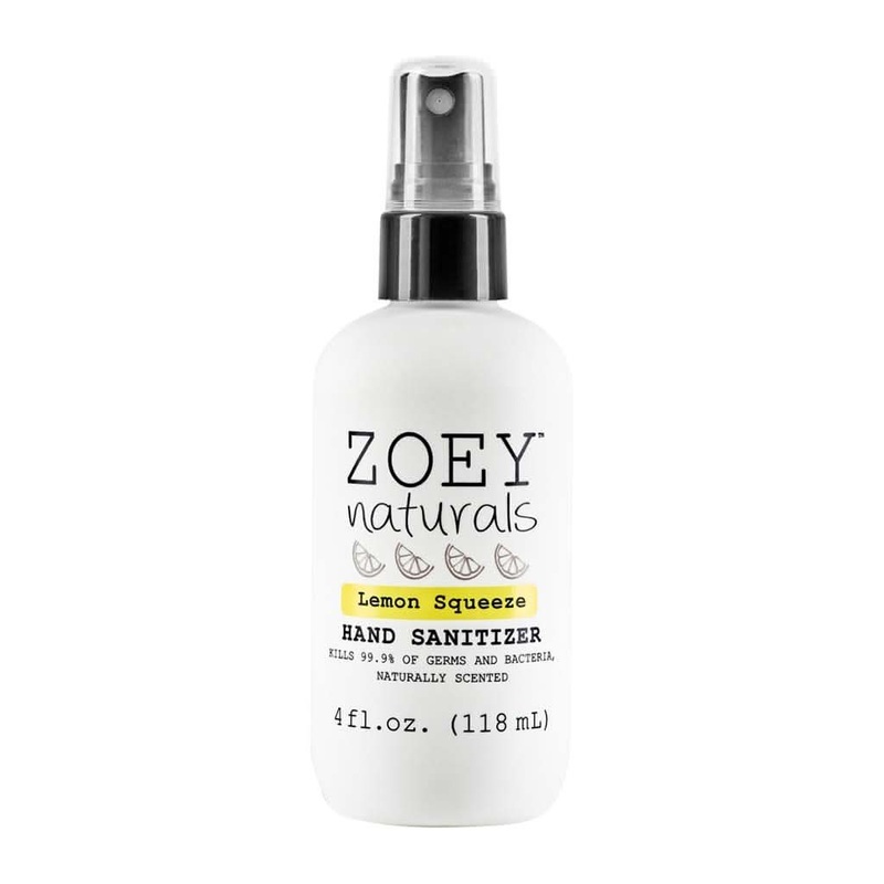 Zoey Naturals Hand Sanitizer 4oz., Lemon Squeeze 4Oz