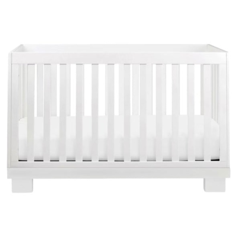 Babyletto Modo 3-in-1 Convertible Crib with Toddler Bed Conversion Kit White