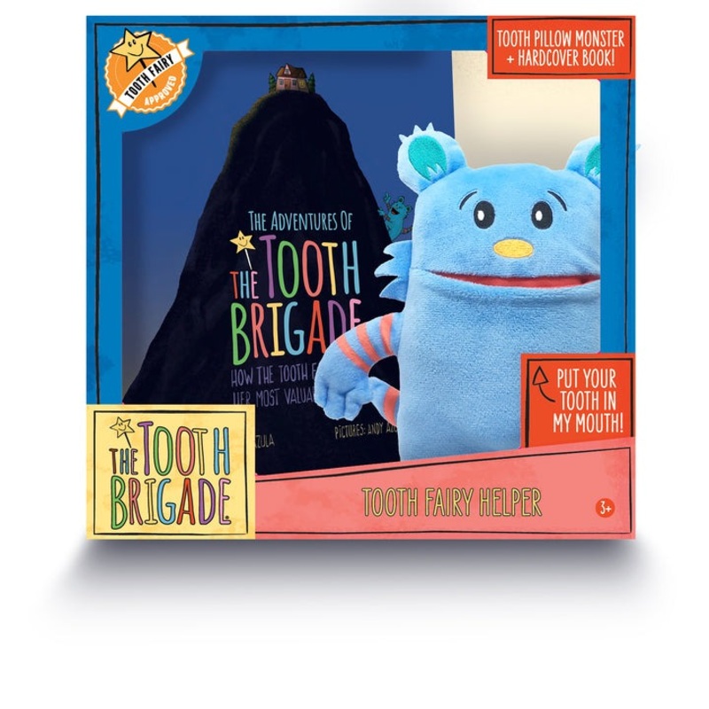 THE TOOTH BRIGADE BOOK + TOOTH PILLOW GIFT SET – Blue