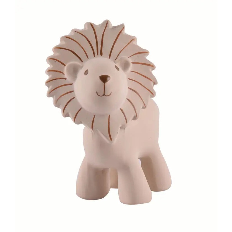 Tikiri Toys Lion – Natural Rubber Teether, Rattle & Bath Toy