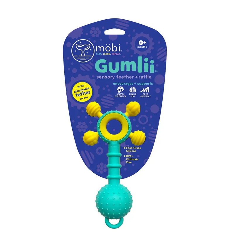Mobi Gumlii Sensory Teether and Rattle