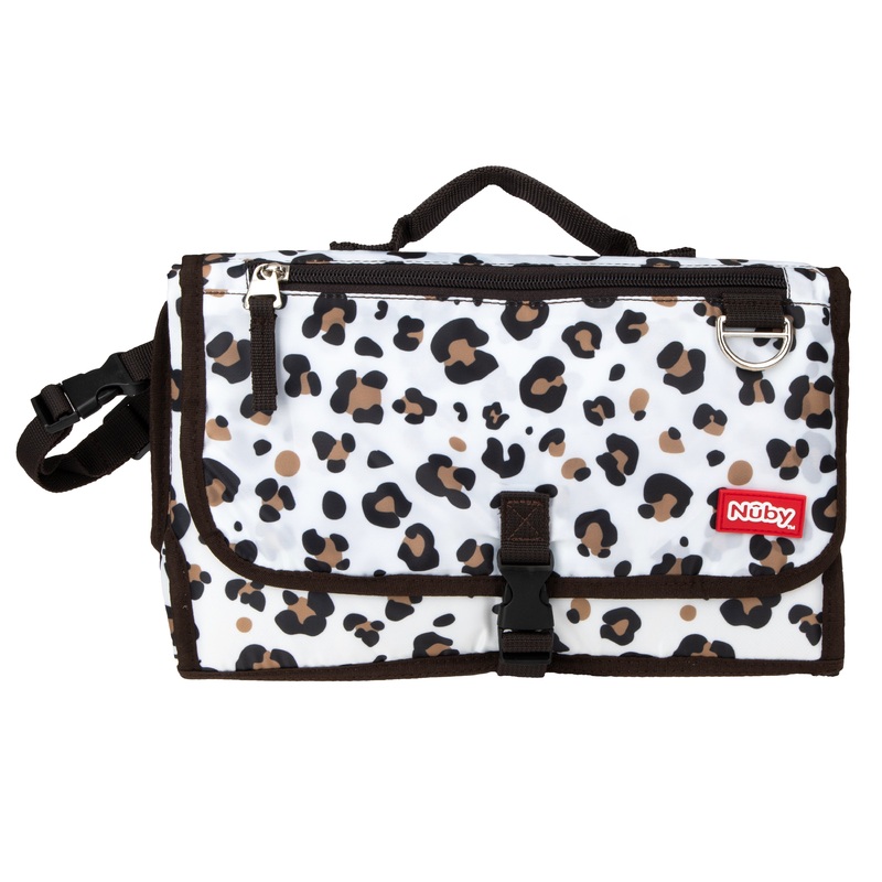 Portable Diaper Changing Station Leopard Fur Print