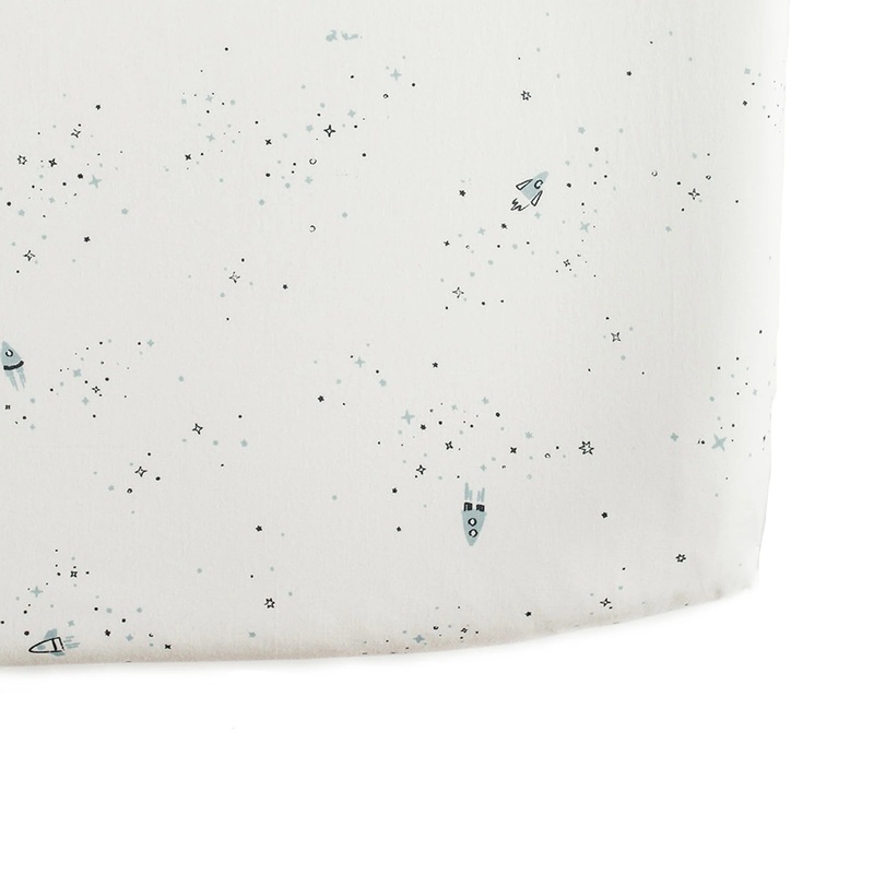 Pehr Organic Cotton Crib Sheet – Rocketman