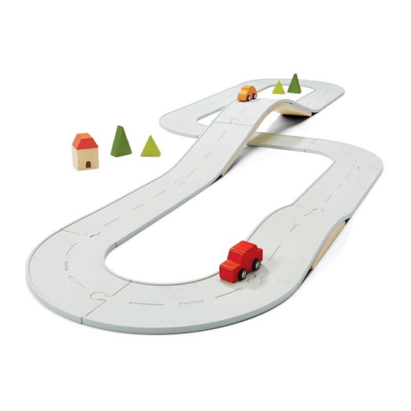 PlanToys Rubber Road & Rail Set – Large