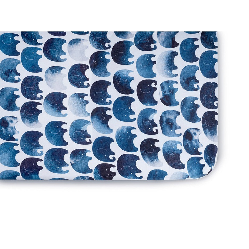 Oilo Elefant Jersey Crib Sheet