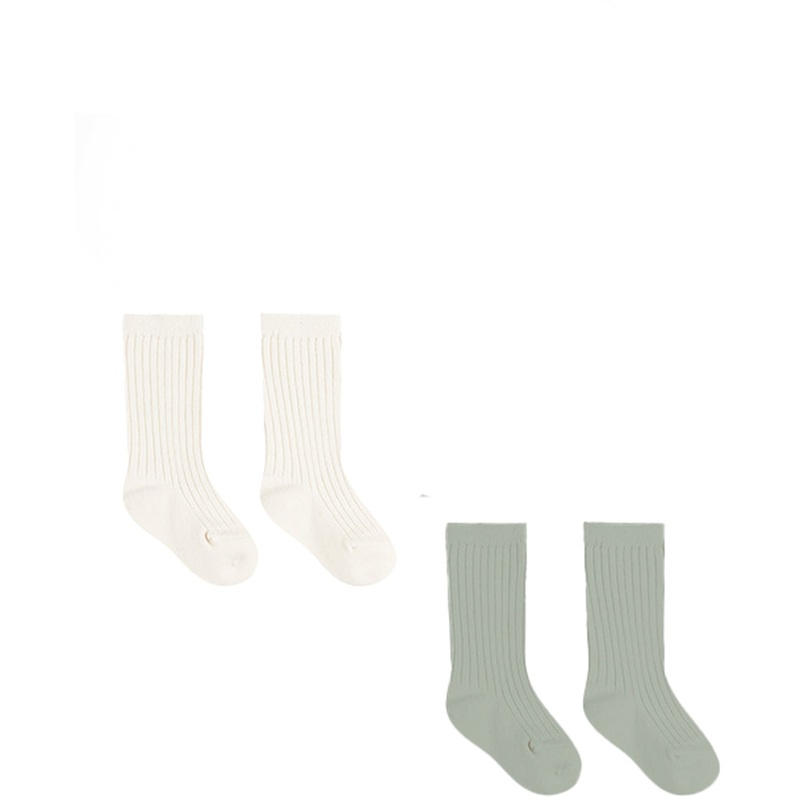 Socks Set 0-6 Months Narural, Sage