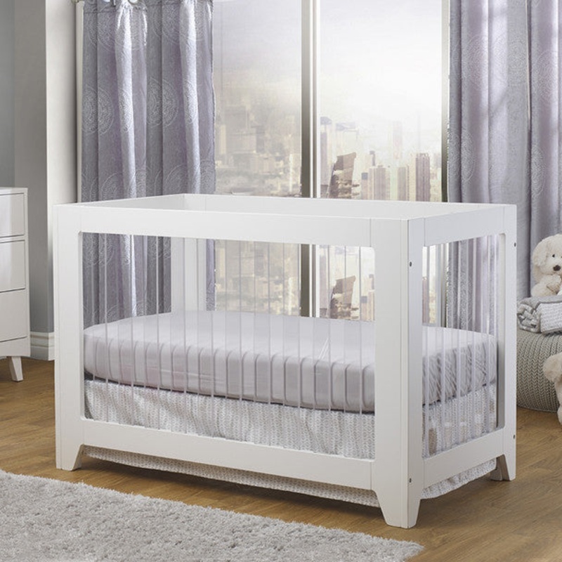 Sorelle Soho Acrylic Crib in White
