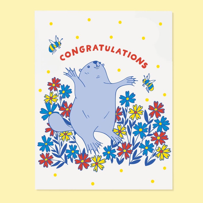 Beaver CongratsCard
