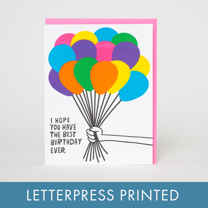 Best Birthday Ever Balloons Greeting Card